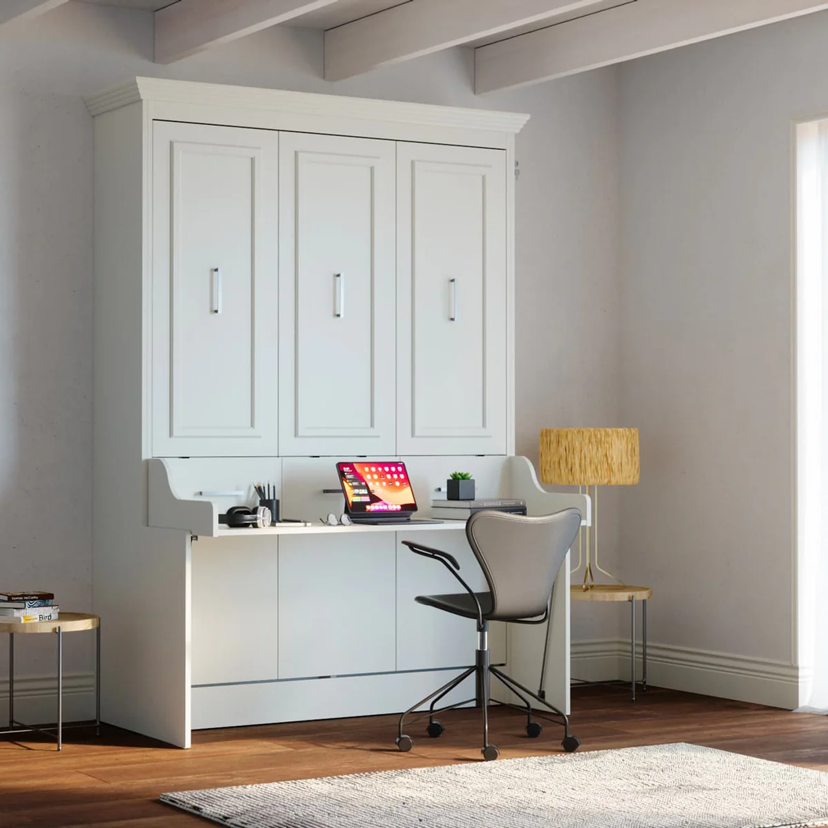 Lit escamotable Aegis Queen avec bureau