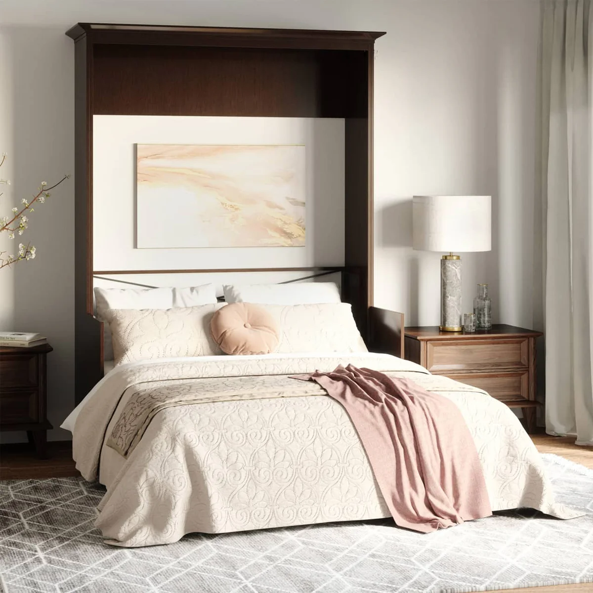 Lit escamotable Coventry avec bureau 2