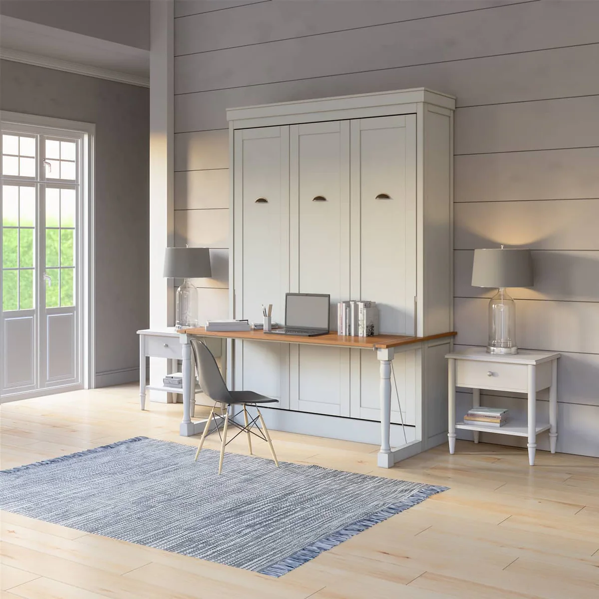 Lit escamotable Perth Queen avec bureau 1