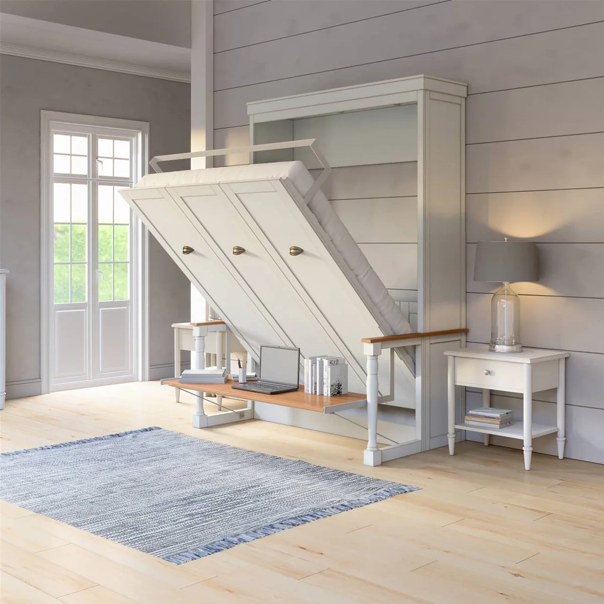 Lit escamotable Perth Queen avec bureau 2